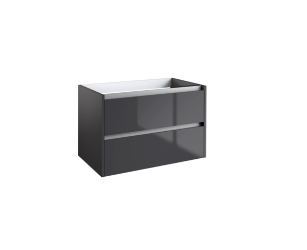 CITY46 (800mm-2 Drawer) Wall Hung Vanity Unit – Anthracite