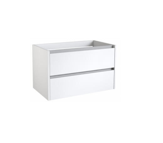CITY46 (800mm-2 Drawer) Wall Hung Vanity Unit – Glossy White