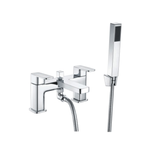 Design (Dual Lever) – Deck Mounted Bath Shower Mixer with Kit