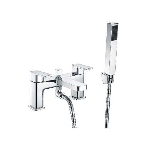 Design (Dual Lever) – Deck Mounted Bath Shower Mixer with Kit