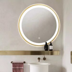 Enzo LED Mirrors (2 Sizes Available) – Brushed Gold