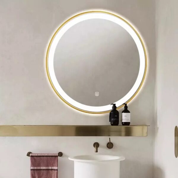 Enzo LED Mirrors (2 Sizes Available) – Brushed Gold