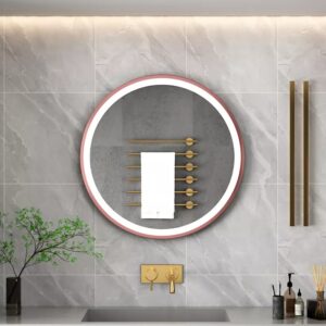 Enzo LED Mirrors (2 Sizes Available) – Brushed Rose Gold