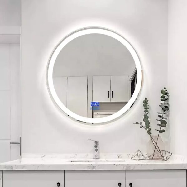Enzo LED Mirrors (2 Sizes Available) – Brushed Nickel