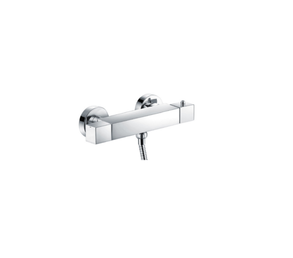 Square Exposed Thermostatic Shower Valve