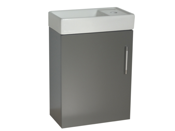 Wall Hung (400mm) Vanity Unit – Matt Dark Grey