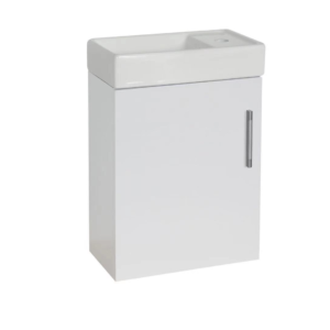 Wall Hung (400mm) Vanity Unit – Gloss White