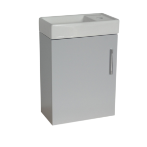 Wall Hung (400mm) Vanity Unit – Matt Light Grey