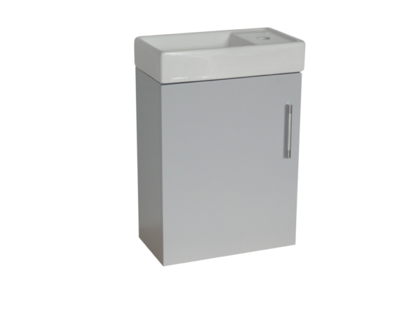Wall Hung (400mm) Vanity Unit – Matt Light Grey