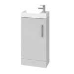Floor Standing (400mm) Vanity Unit – Matt Light Grey