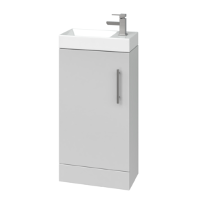 Floor Standing (400mm) Vanity Unit – Matt Light Grey