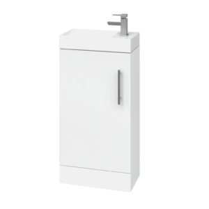 Floor Standing (400mm) Vanity Unit – Gloss White