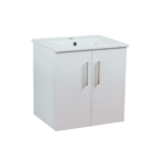 Flair (500mm-2 Door) Wall Hung Vanity Unit – Glossy White