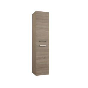 Radiance (1600mm-2 Door): Wall Hung Storage Unit – Grey Oak