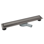 Linear Wetroom Drain (600x70mm) – Gun Black
