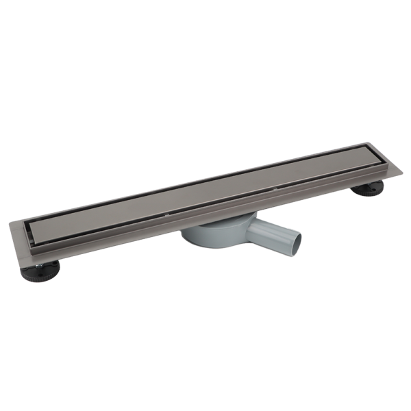Linear Wetroom Drain (600x70mm) – Gun Black