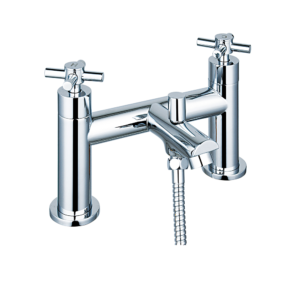 Lorient (Dual Lever) – Deck Mounted Bath Shower Mixer with Kit