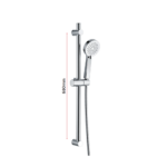 Round Hand Shower & Rail Kit (Multifunction)