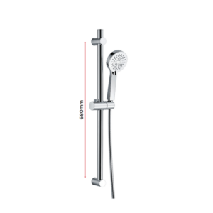 Round Hand Shower & Rail Kit (Multifunction)