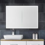 Vision LED Mirror Cabinet Double Door 800
