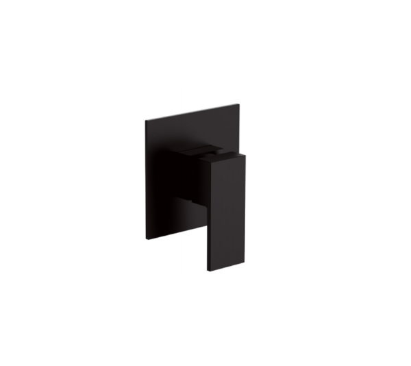Square (Single Lever) Manual Mixer – Matt Black