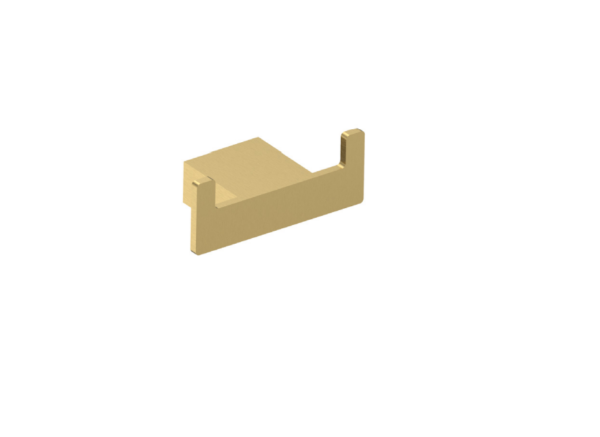 Messina Robe Hook (Double) – Brushed Gold