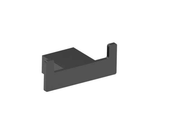 Messina Robe Hook – Matt Black (Double)
