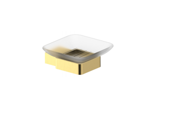 Messina Soap Dish – Brushed Gold