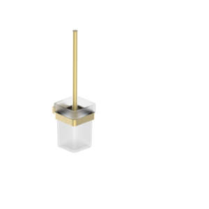 Messina Toilet Brush & Holder – Brushed Gold