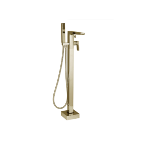 Messina Bath & Shower Mixer with Kit (Floor Standing) – Brushed Gold