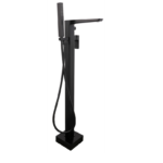 Messina Bath & Shower Mixer with Kit (Floor Standing) – Matt Black