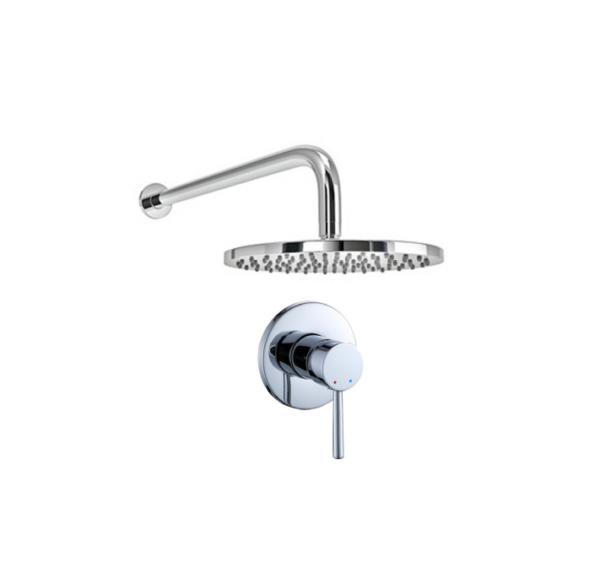 Option 2: Manual Mixer Concealed Shower Pack (Round)