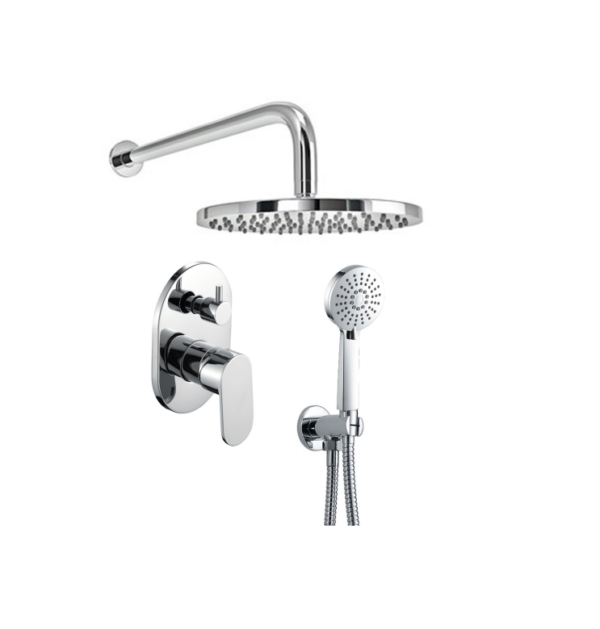Option 4: Manual Mixer Concealed Shower Pack (Round)