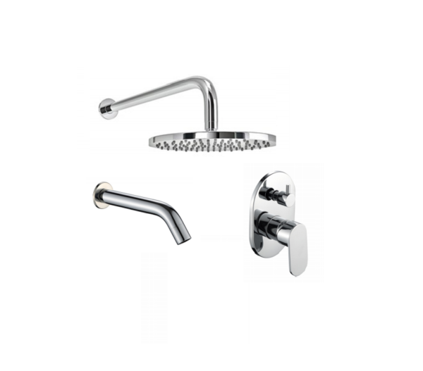 Option 6: Manual Mixer Concealed Shower Pack (Round)