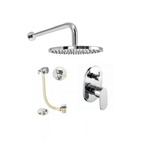 Option 1: Manual Mixer Concealed Shower Pack (Round)