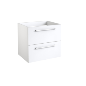 Roma (500mm-2 Drawer) Wall Hung Vanity – Glossy White
