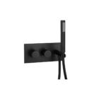 Treviso (2 Outlet) Thermostatic Concealed Shower Mixer with Kit – Matt Black