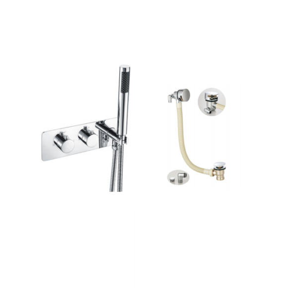 BO-R1025PACK2: Thermostatic Concealed Shower Pack (Round)