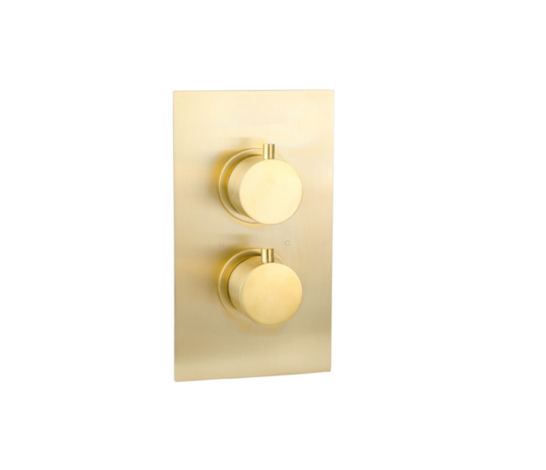 Treviso (2 Outlets) Thermostatic Concealed Shower Mixer – Brushed Gold (BO-TRV1525BG)