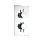 Vertical Thermostatic (1 Outlet, Round) Concealed Shower Valve – 2 Handles