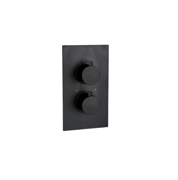 Treviso (1 Outlet) Thermostatic Concealed Shower Mixer – Matt Black