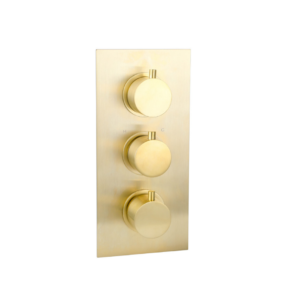 Treviso (3 Outlets) Thermostatic Concealed Shower Mixer – Brushed Gold