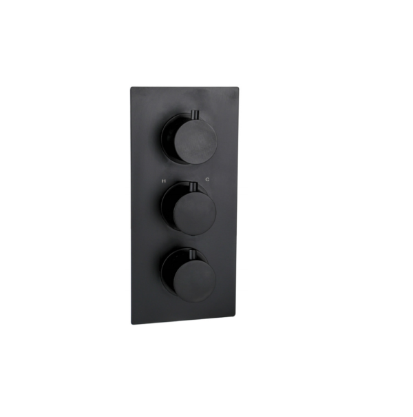 Treviso (3 Outlets) Thermostatic Concealed Shower Mixer – Matt Black