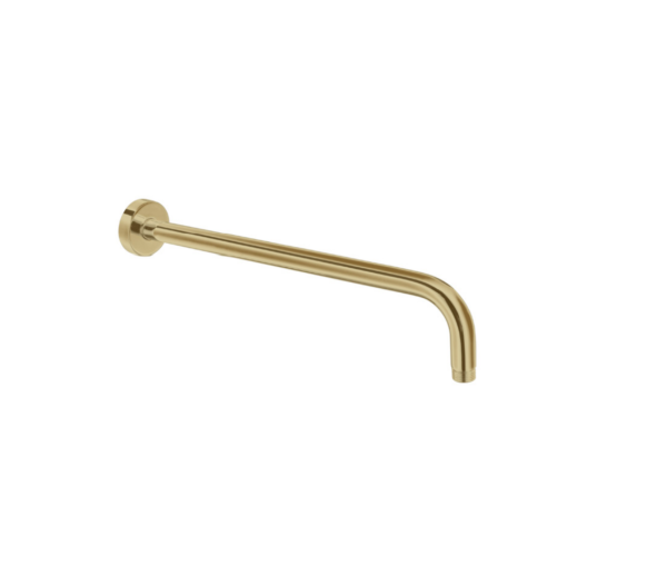 Round Shower Arm (400mm) – Brushed Gold