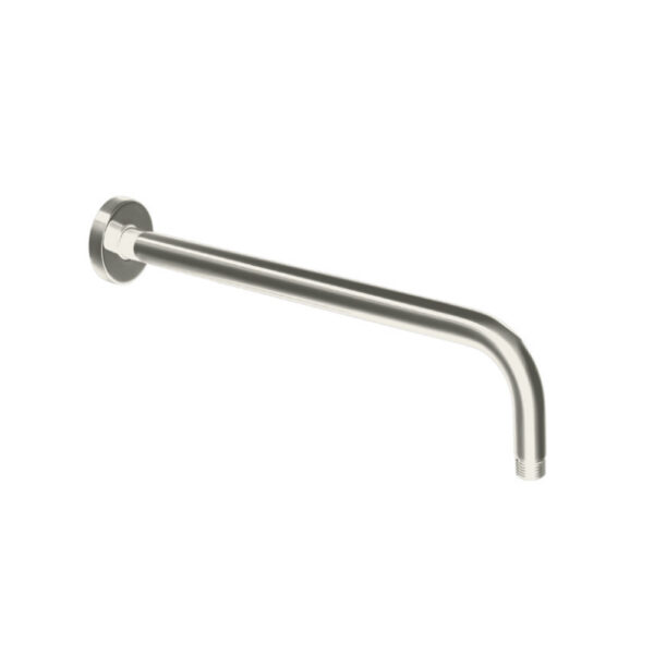Round Shower Arm (400mm) – Brushed Nickel