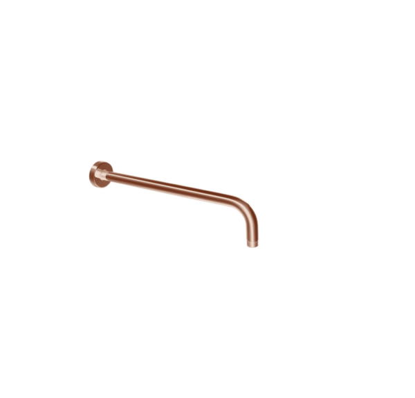 Round Shower Arm (400mm) – Brushed Rose Gold