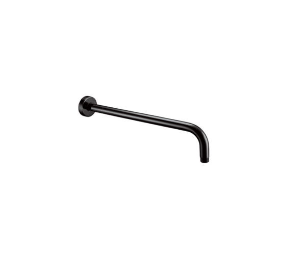 Round Shower Arm (400mm) – Matt Black