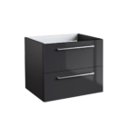 Roma (500mm-2 Drawer) Wall Hung Vanity – Anthracite