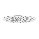 Round Ceiling Mounted (400mm) Overhead Shower – Brushed Nickel