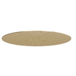 Round Ceiling Mounted (400mm) Overhead Shower – Brushed Gold